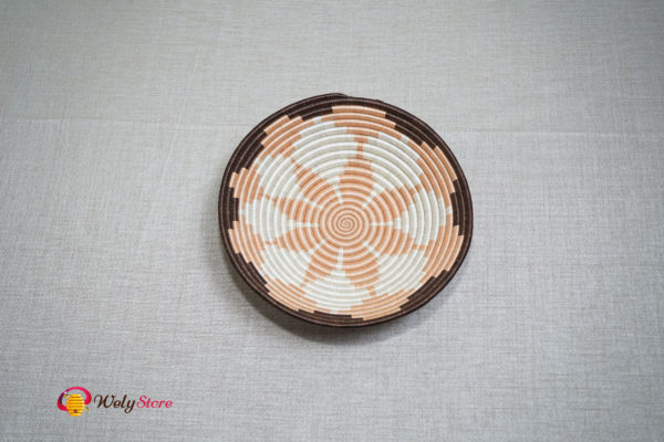 Lot de 6 paniers| Marron-rose